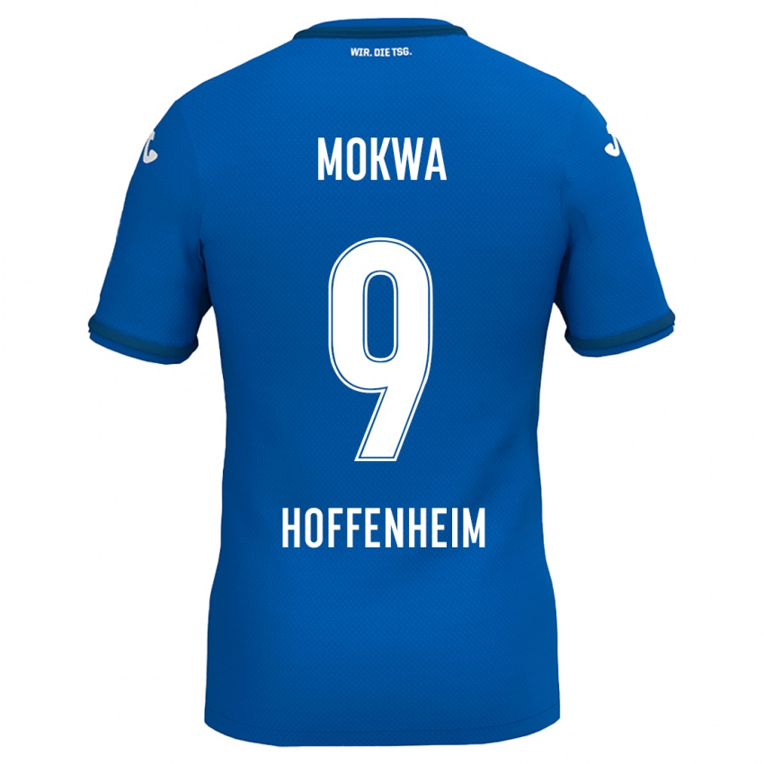 Niño Camiseta David Mokwa #9 Azul Real 1ª Equipación 2024/25 La Camisa México