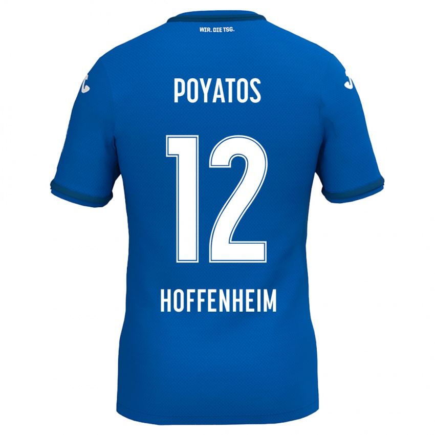 Niño Camiseta Miguel Poyatos #12 Azul Real 1ª Equipación 2024/25 La Camisa México