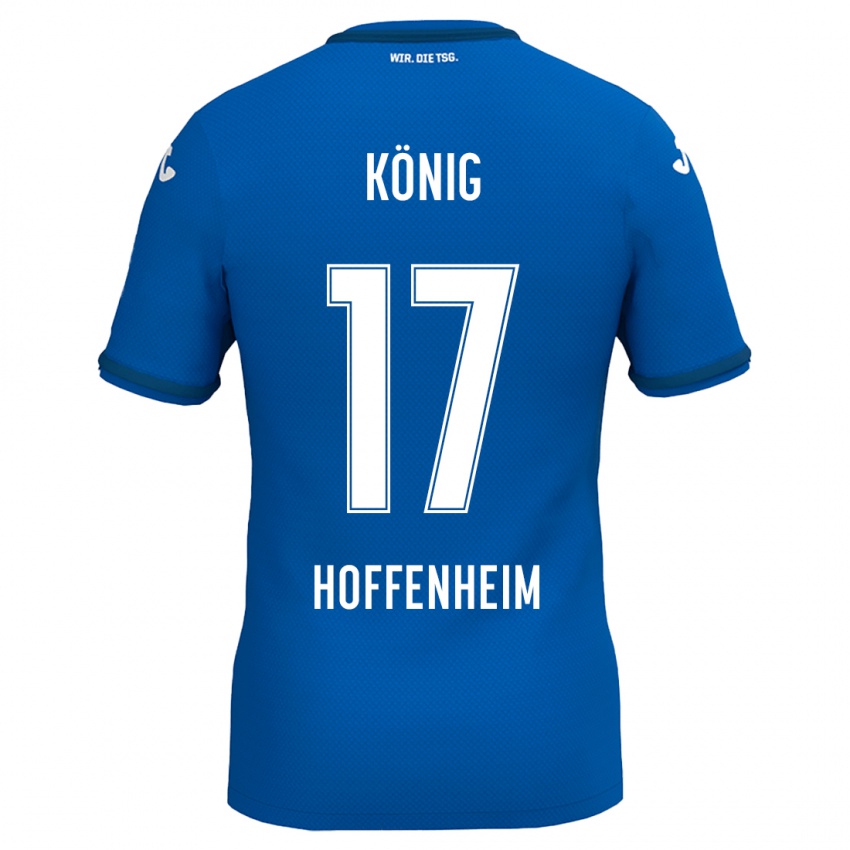 Niño Camiseta Noah König #17 Azul Real 1ª Equipación 2024/25 La Camisa México