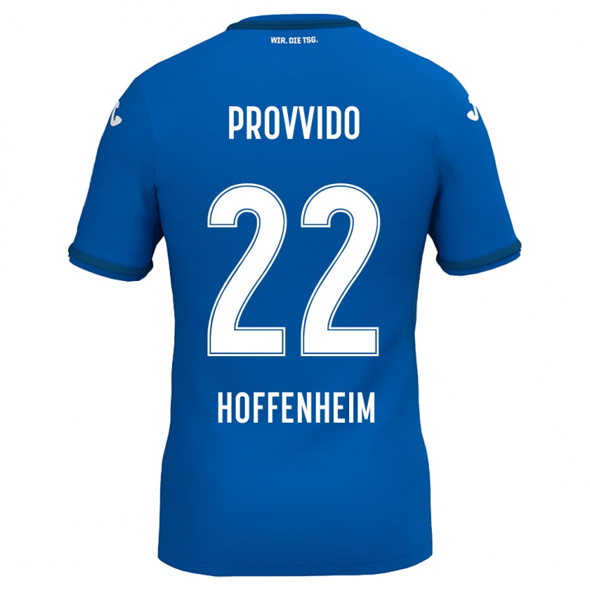 Niño Camiseta Luca Provvido #22 Azul Real 1ª Equipación 2024/25 La Camisa México