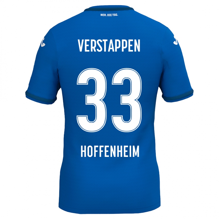 Niño Camiseta Eric Verstappen #33 Azul Real 1ª Equipación 2024/25 La Camisa México