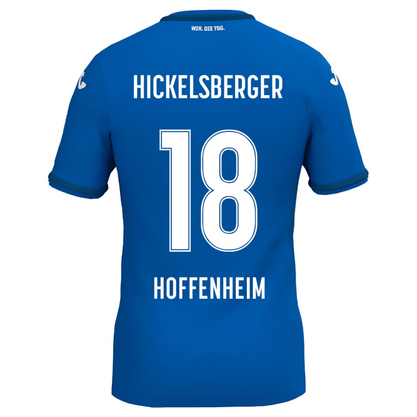 Niño Camiseta Julia Hickelsberger #18 Azul Real 1ª Equipación 2024/25 La Camisa México