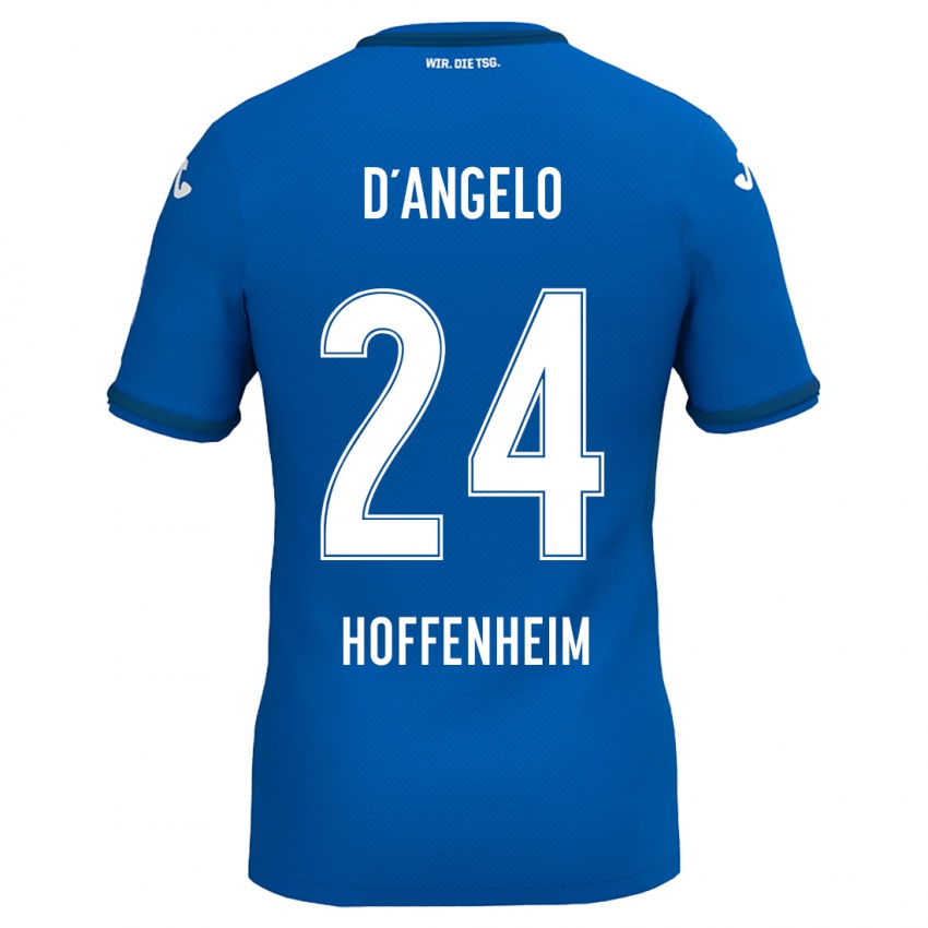 Niño Camiseta Chiara D'angelo #24 Azul Real 1ª Equipación 2024/25 La Camisa México