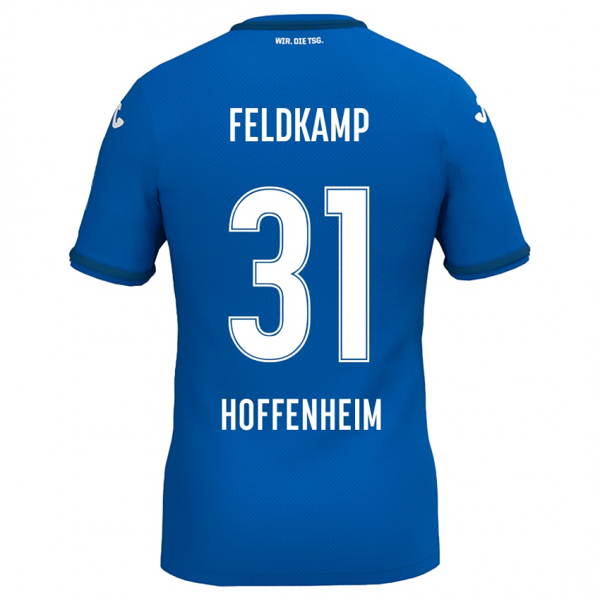 Niño Camiseta Jana Feldkamp #31 Azul Real 1ª Equipación 2024/25 La Camisa México