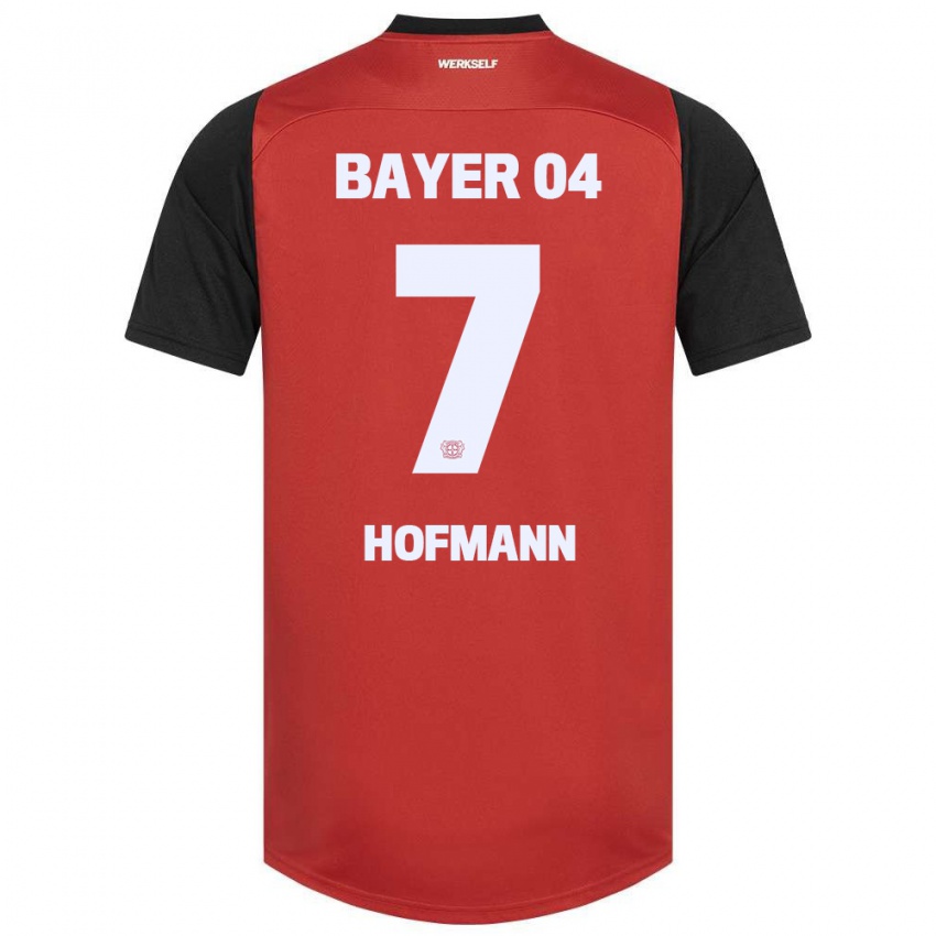 Niño Camiseta Jonas Hofmann #7 Rojo Negro 1ª Equipación 2024/25 La Camisa México