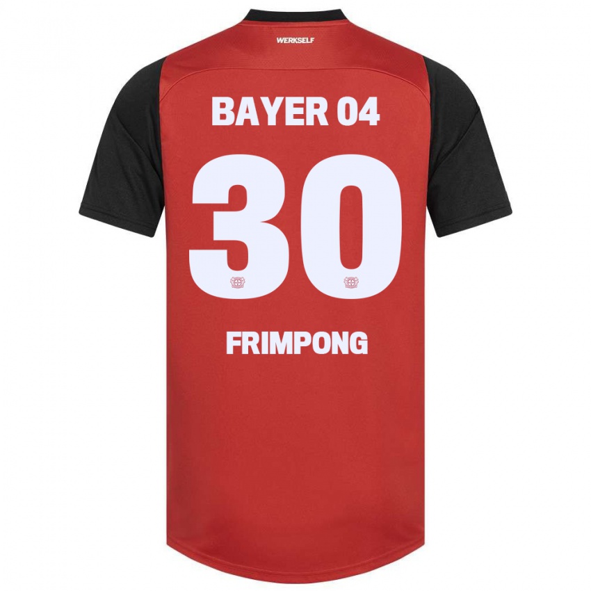 Niño Camiseta Jeremie Frimpong #30 Rojo Negro 1ª Equipación 2024/25 La Camisa México