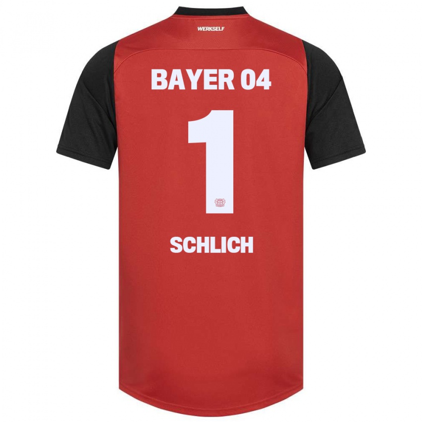 Niño Camiseta Jesper Schlich #1 Rojo Negro 1ª Equipación 2024/25 La Camisa México