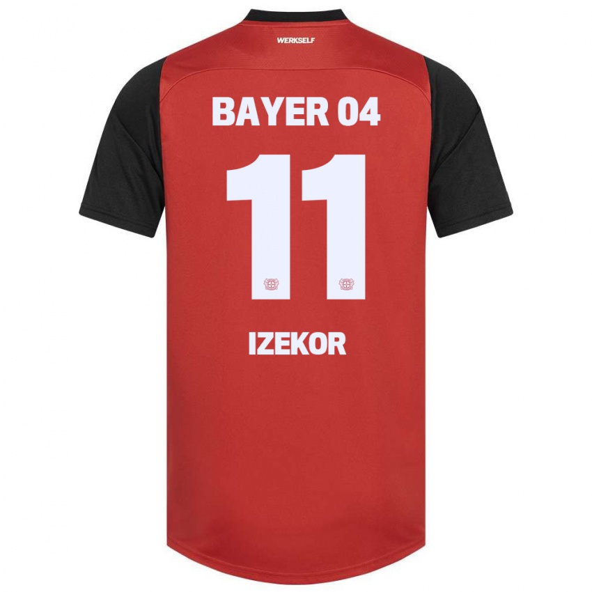 Niño Camiseta Ken Izekor #11 Rojo Negro 1ª Equipación 2024/25 La Camisa México