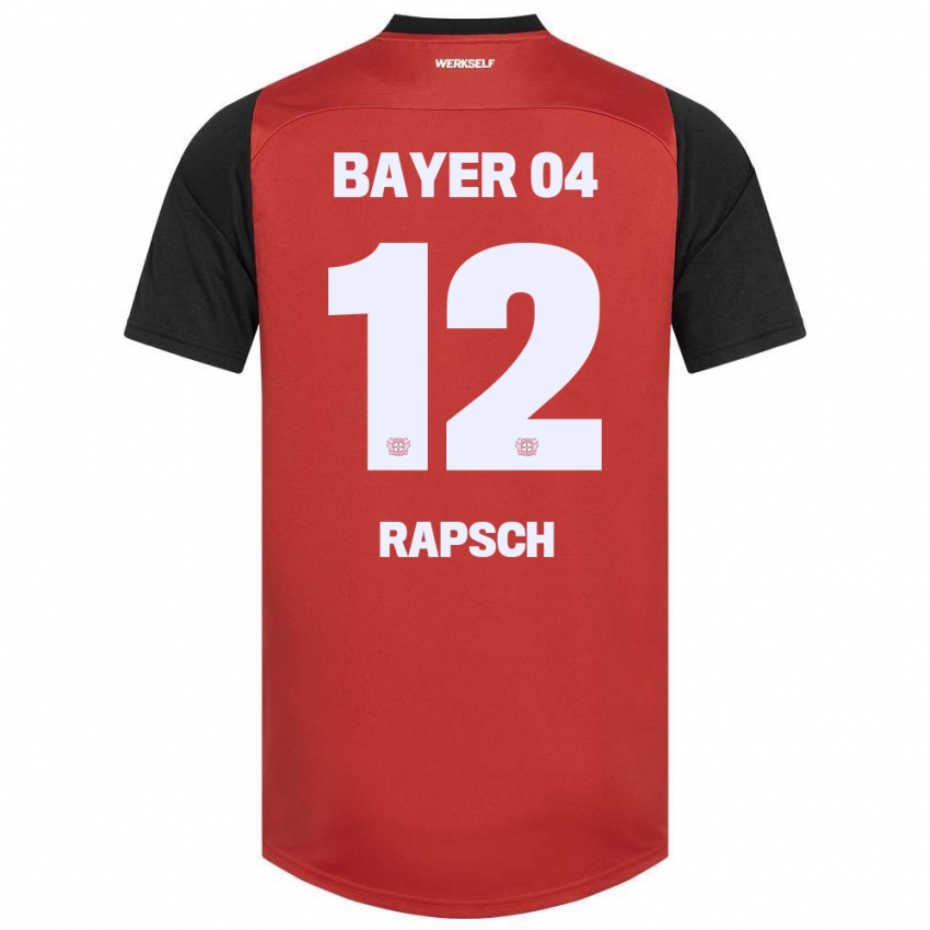 Niño Camiseta Simeon Rapsch #12 Rojo Negro 1ª Equipación 2024/25 La Camisa México