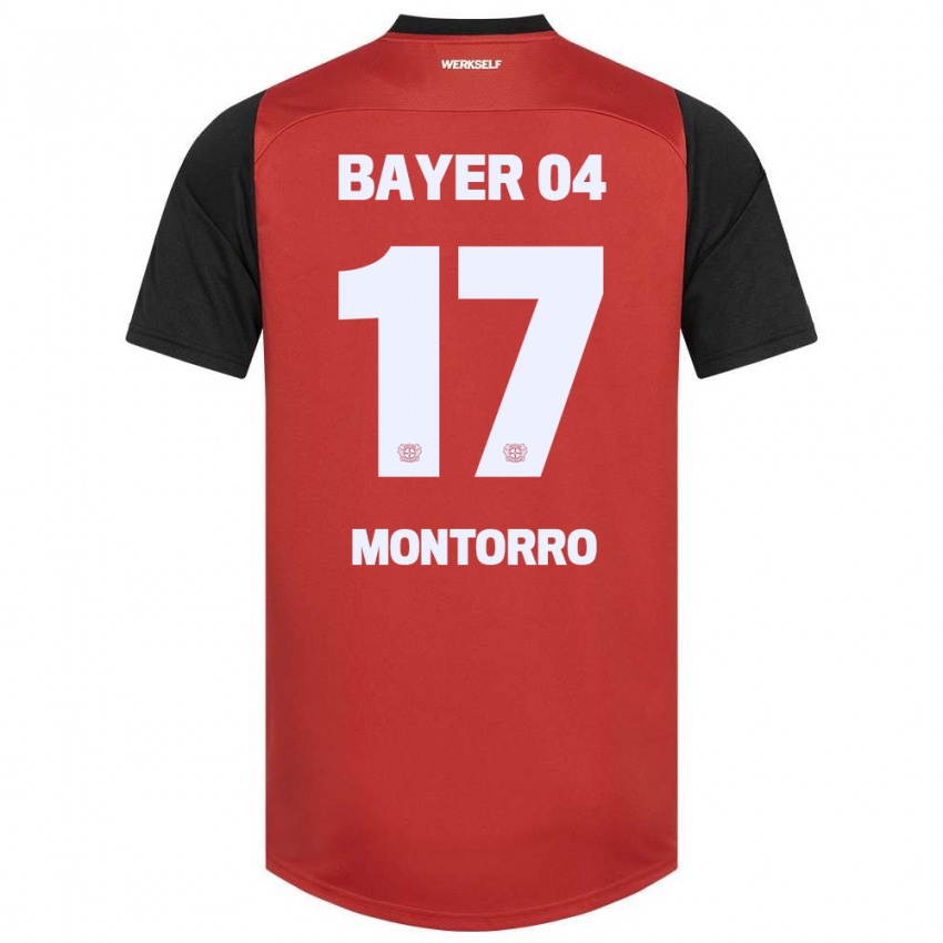 Niño Camiseta Josuè Montorro #17 Rojo Negro 1ª Equipación 2024/25 La Camisa México