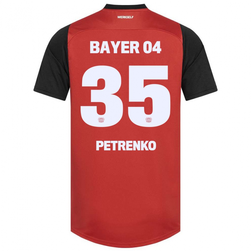 Niño Camiseta Oleksandr Petrenko #35 Rojo Negro 1ª Equipación 2024/25 La Camisa México