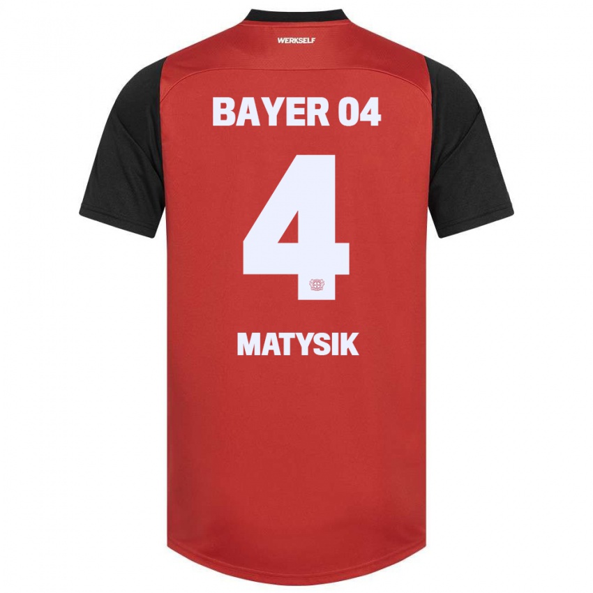 Niño Camiseta Sylwia Matysik #4 Rojo Negro 1ª Equipación 2024/25 La Camisa México