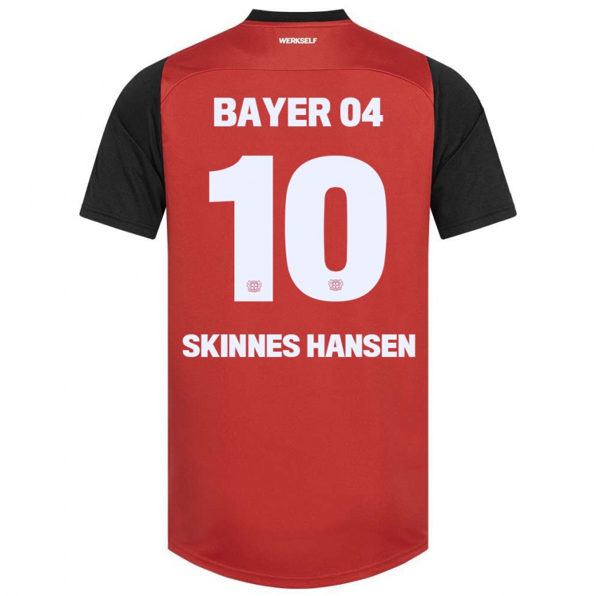 Niño Camiseta Synne Skinnes Hansen #10 Rojo Negro 1ª Equipación 2024/25 La Camisa México