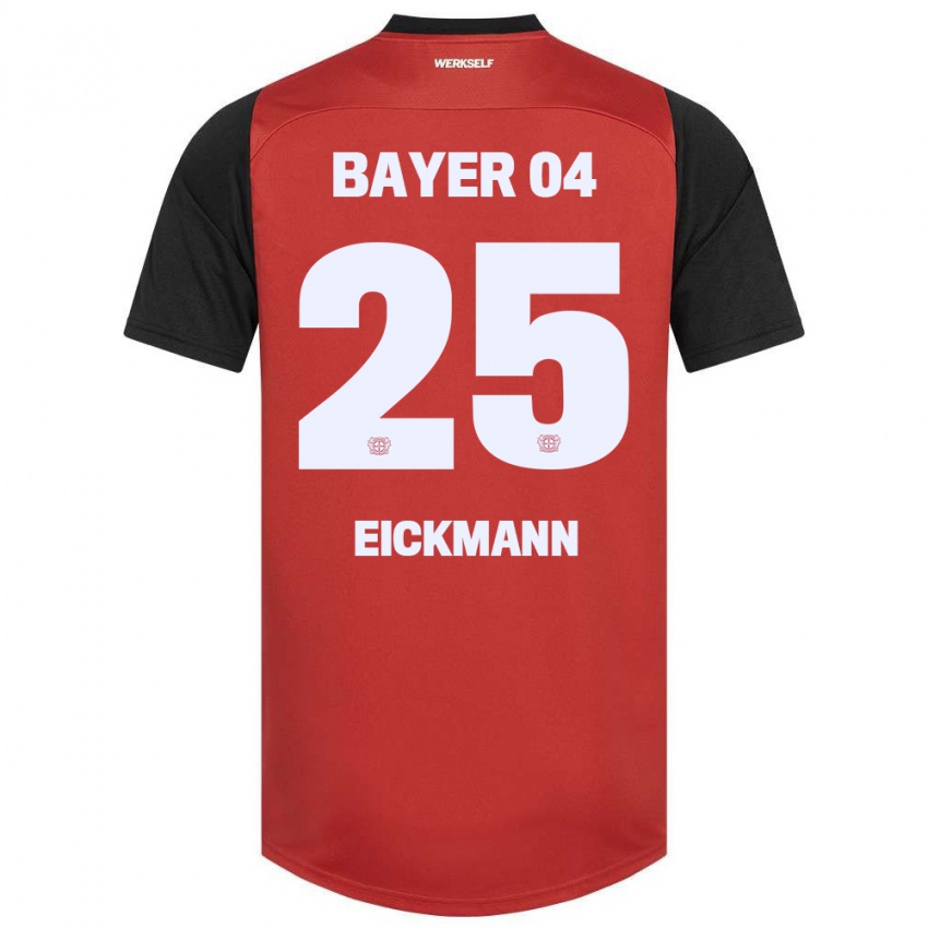 Niño Camiseta Mia Eickmann #25 Rojo Negro 1ª Equipación 2024/25 La Camisa México