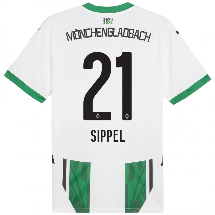 Niño Camiseta Tobias Sippel #21 Blanco Verde 1ª Equipación 2024/25 La Camisa México