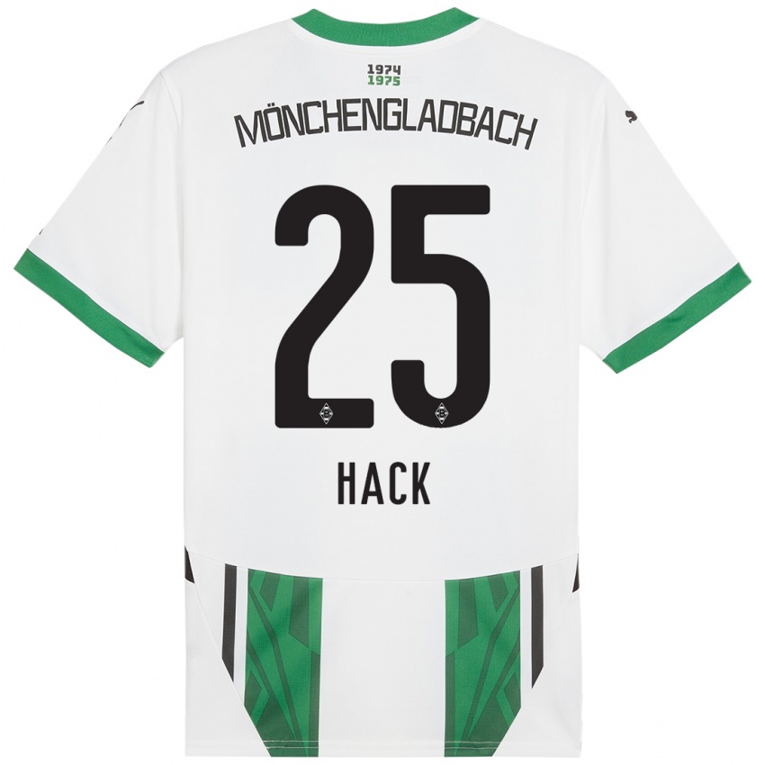 Niño Camiseta Robin Hack #25 Blanco Verde 1ª Equipación 2024/25 La Camisa México