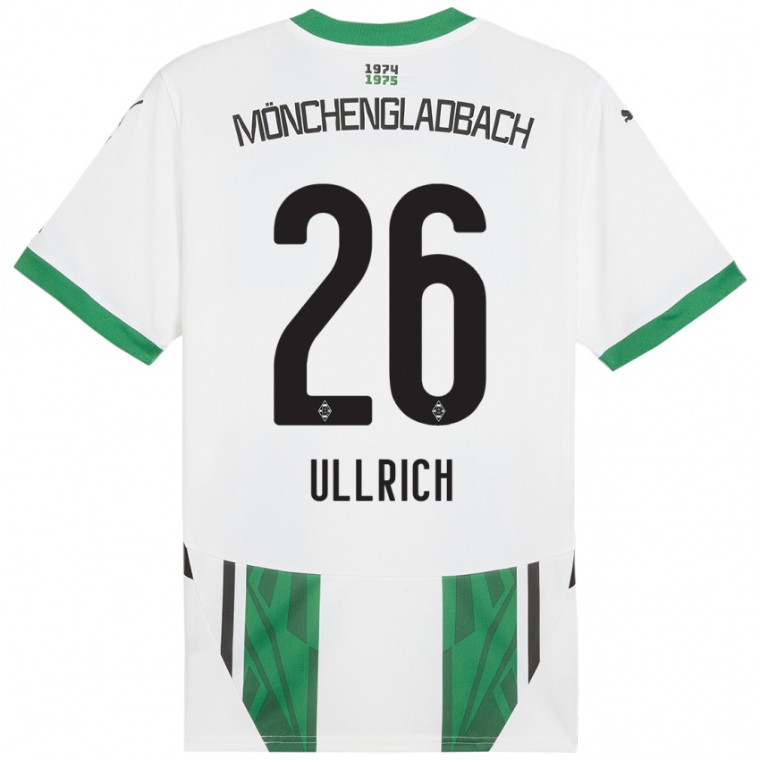 Niño Camiseta Lukas Ullrich #26 Blanco Verde 1ª Equipación 2024/25 La Camisa México