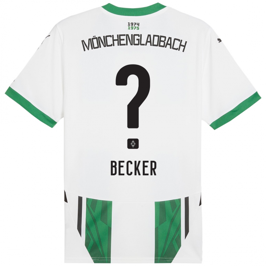 Niño Camiseta Benjamin Becker #0 Blanco Verde 1ª Equipación 2024/25 La Camisa México