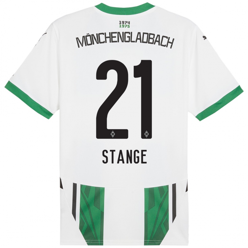 Niño Camiseta Veit Stange #21 Blanco Verde 1ª Equipación 2024/25 La Camisa México