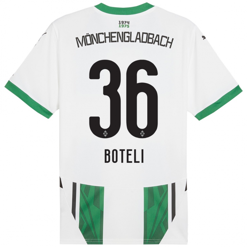 Niño Camiseta Winsley Boteli #36 Blanco Verde 1ª Equipación 2024/25 La Camisa México