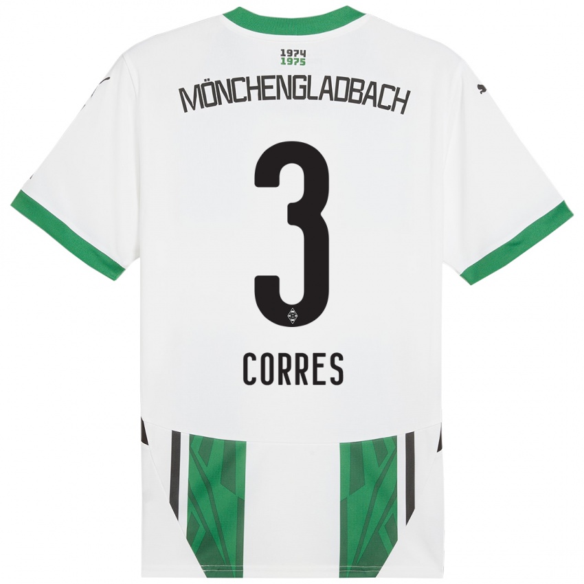 Niño Camiseta Carolin Corres #3 Blanco Verde 1ª Equipación 2024/25 La Camisa México