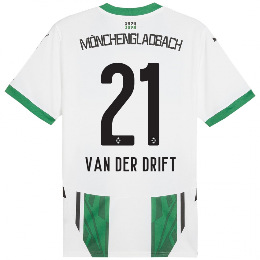 Niño Camiseta Suus Van Der Drift #21 Blanco Verde 1ª Equipación 2024/25 La Camisa México