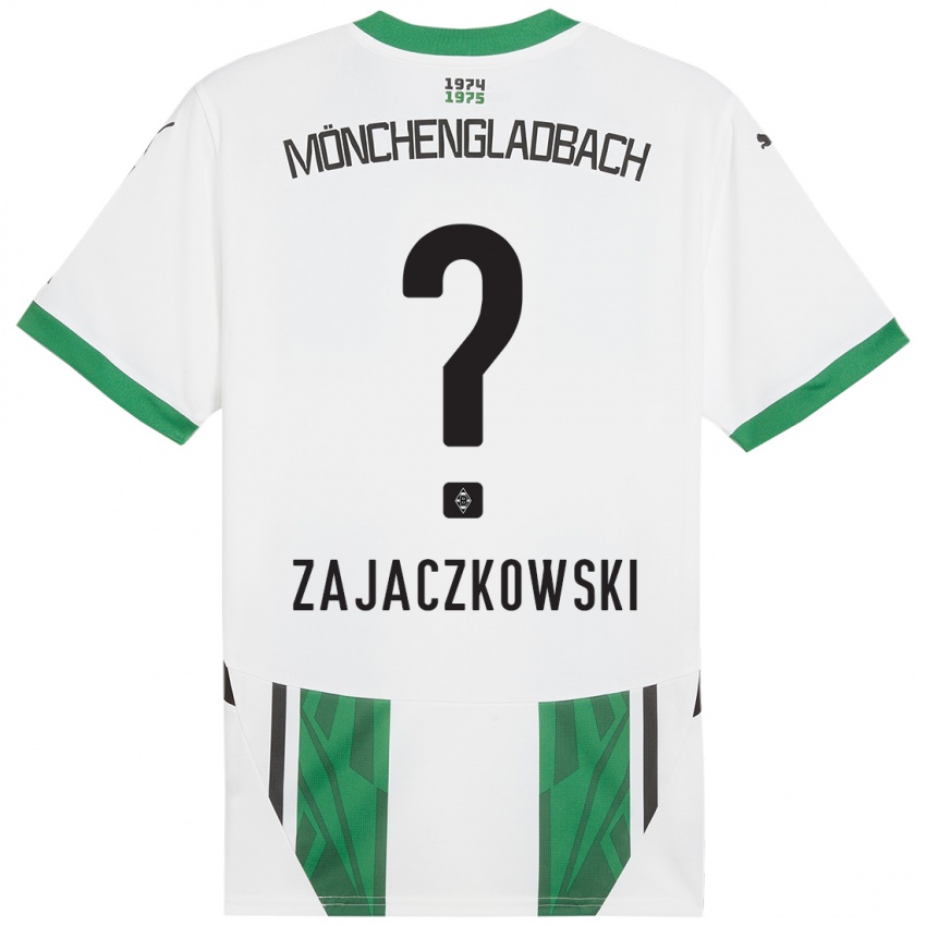 Niño Camiseta Vincent Zajaczkowski #0 Blanco Verde 1ª Equipación 2024/25 La Camisa México