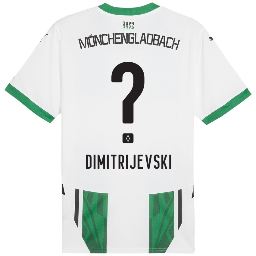 Niño Camiseta Maximilian Dimitrijevski #0 Blanco Verde 1ª Equipación 2024/25 La Camisa México