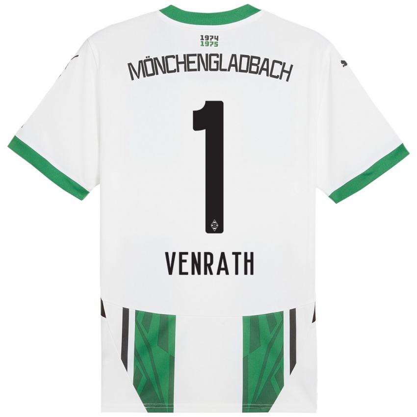 Niño Camiseta Lisa Venrath #1 Blanco Verde 1ª Equipación 2024/25 La Camisa México