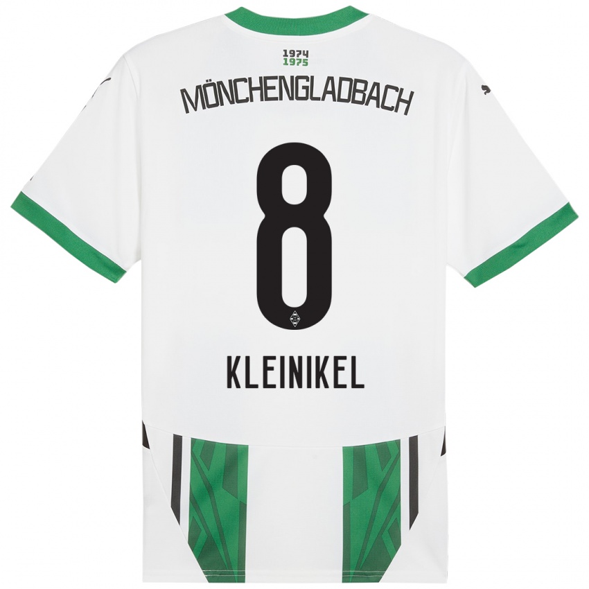 Niño Camiseta Nadja Kleinikel #8 Blanco Verde 1ª Equipación 2024/25 La Camisa México