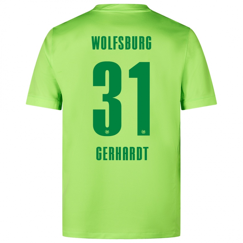 Niño Camiseta Yannick Gerhardt #31 Verde Fluorescente 1ª Equipación 2024/25 La Camisa México