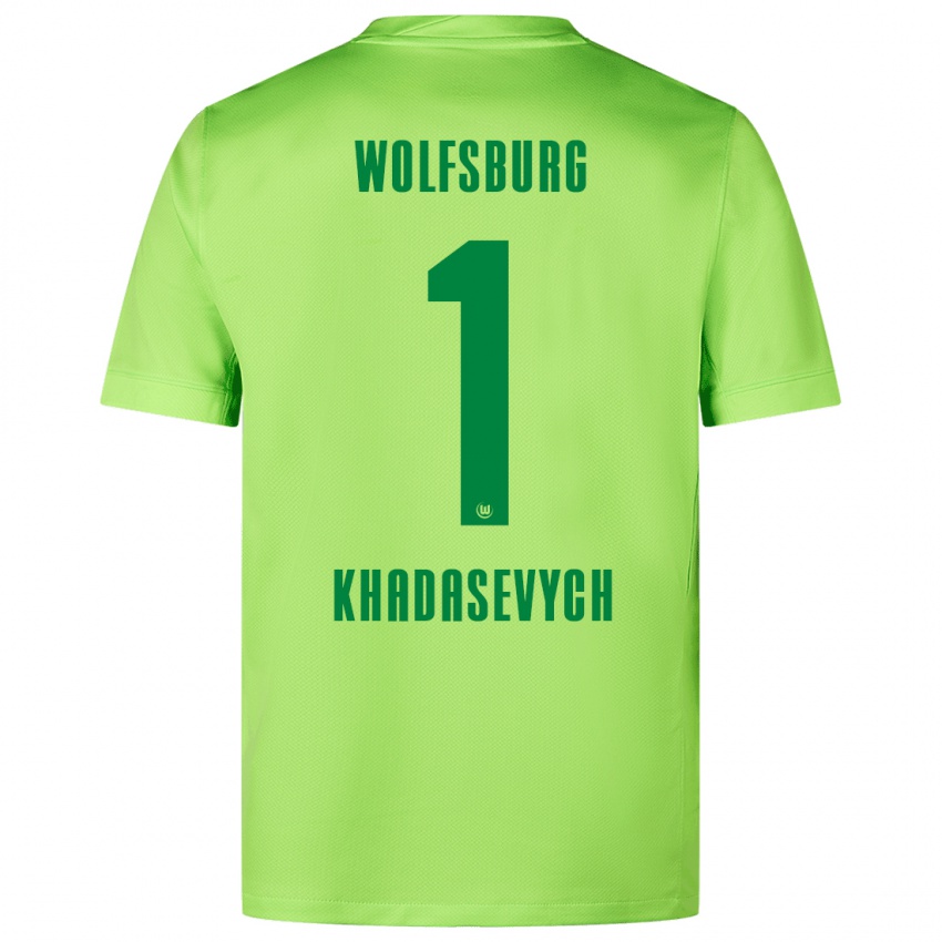 Niño Camiseta Kyrylo Khadasevych #1 Verde Fluorescente 1ª Equipación 2024/25 La Camisa México