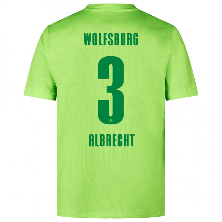 Niño Camiseta Ben Albrecht #3 Verde Fluorescente 1ª Equipación 2024/25 La Camisa México