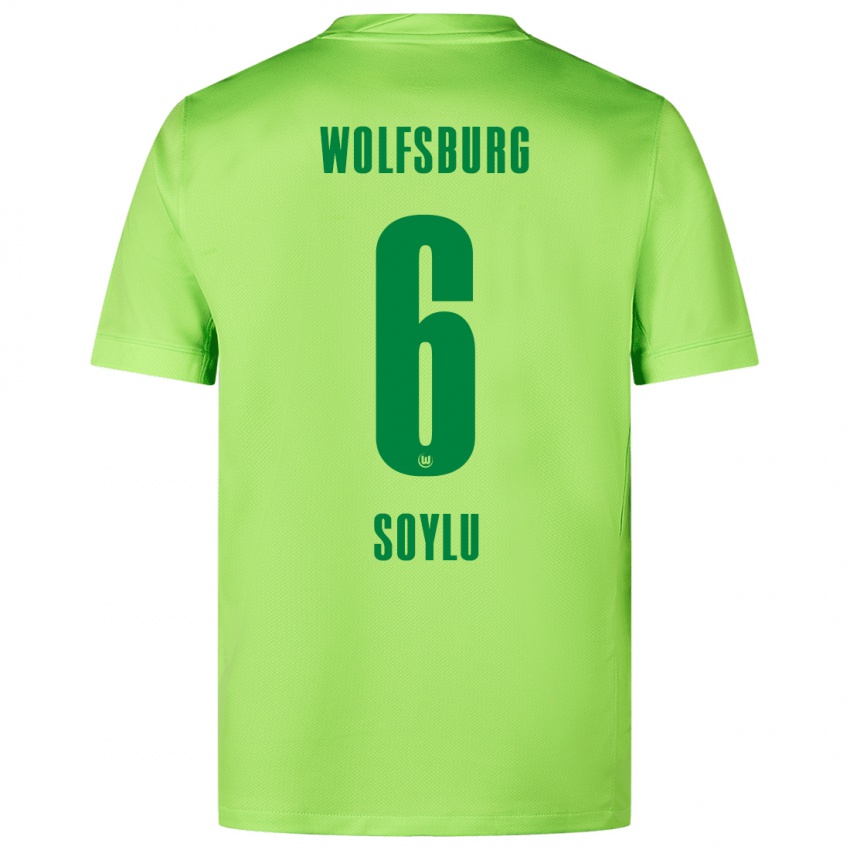 Niño Camiseta Darwin Soylu #6 Verde Fluorescente 1ª Equipación 2024/25 La Camisa México