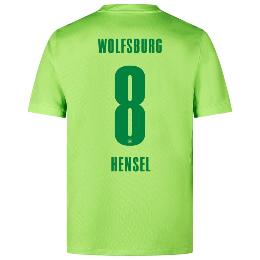 Niño Camiseta Pharell Hensel #8 Verde Fluorescente 1ª Equipación 2024/25 La Camisa México