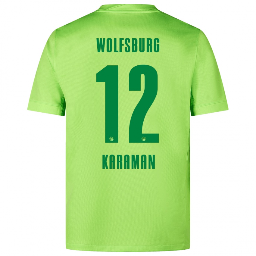 Niño Camiseta Tarik Karaman #12 Verde Fluorescente 1ª Equipación 2024/25 La Camisa México