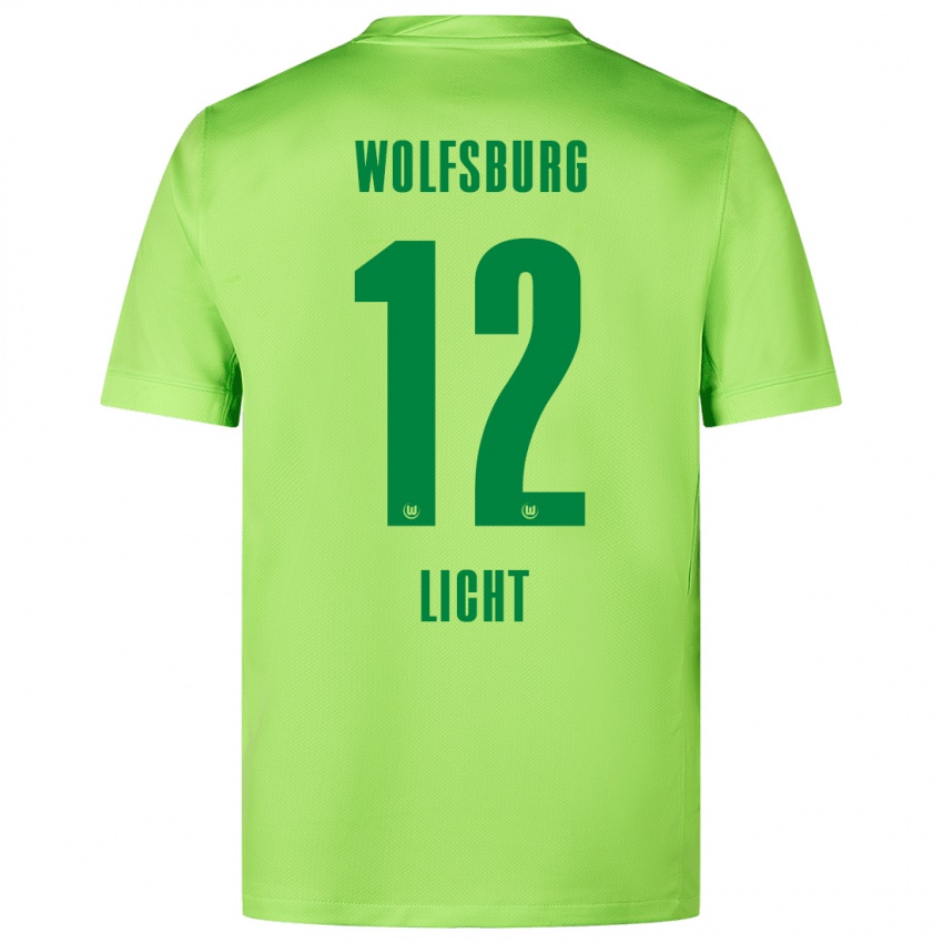 Niño Camiseta Philipp Licht #12 Verde Fluorescente 1ª Equipación 2024/25 La Camisa México