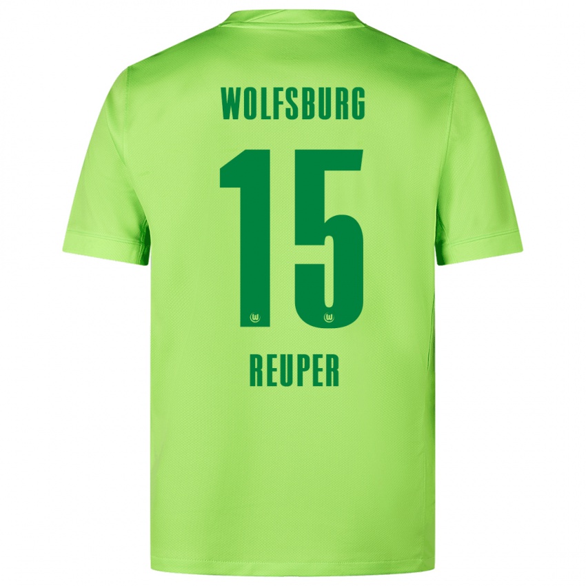 Niño Camiseta Tim Reuper #15 Verde Fluorescente 1ª Equipación 2024/25 La Camisa México