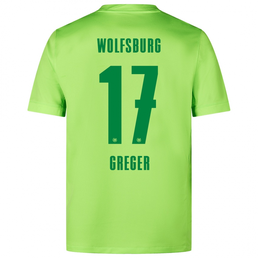 Niño Camiseta Max Greger #17 Verde Fluorescente 1ª Equipación 2024/25 La Camisa México