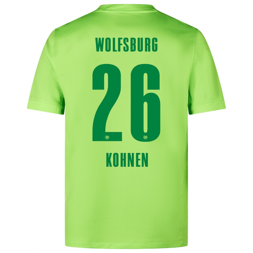 Niño Camiseta Ben Kohnen #26 Verde Fluorescente 1ª Equipación 2024/25 La Camisa México