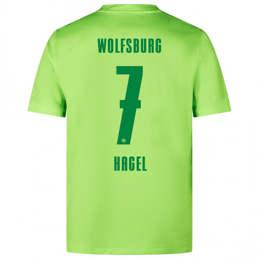 Niño Camiseta Chantal Hagel #7 Verde Fluorescente 1ª Equipación 2024/25 La Camisa México