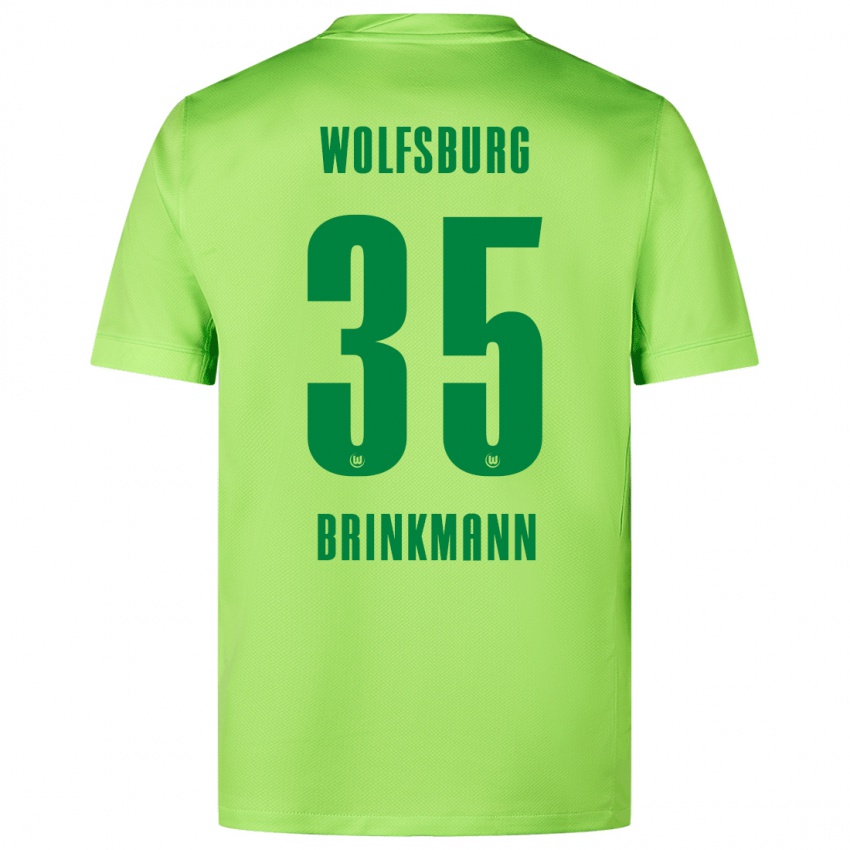 Niño Camiseta Karla Brinkmann #35 Verde Fluorescente 1ª Equipación 2024/25 La Camisa México