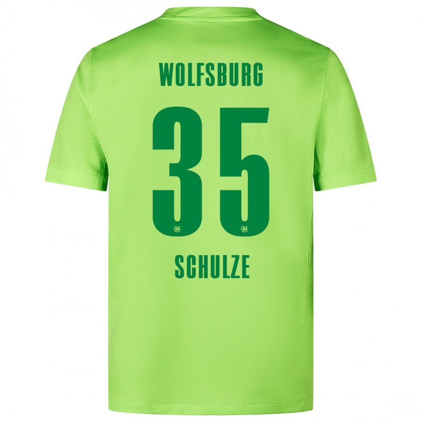 Niño Camiseta Philipp Schulze #35 Verde Fluorescente 1ª Equipación 2024/25 La Camisa México