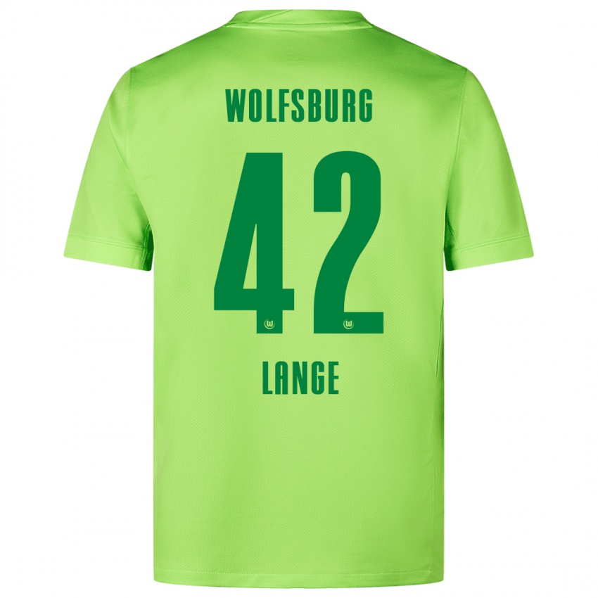 Niño Camiseta Felix Lange #42 Verde Fluorescente 1ª Equipación 2024/25 La Camisa México