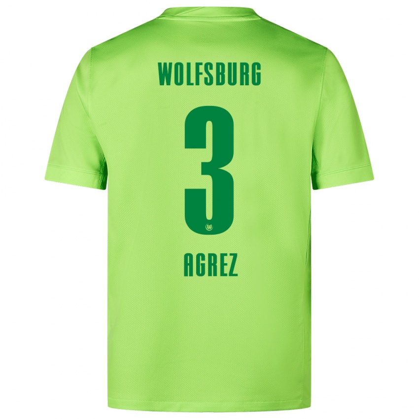 Niño Camiseta Sara Agrež #3 Verde Fluorescente 1ª Equipación 2024/25 La Camisa México