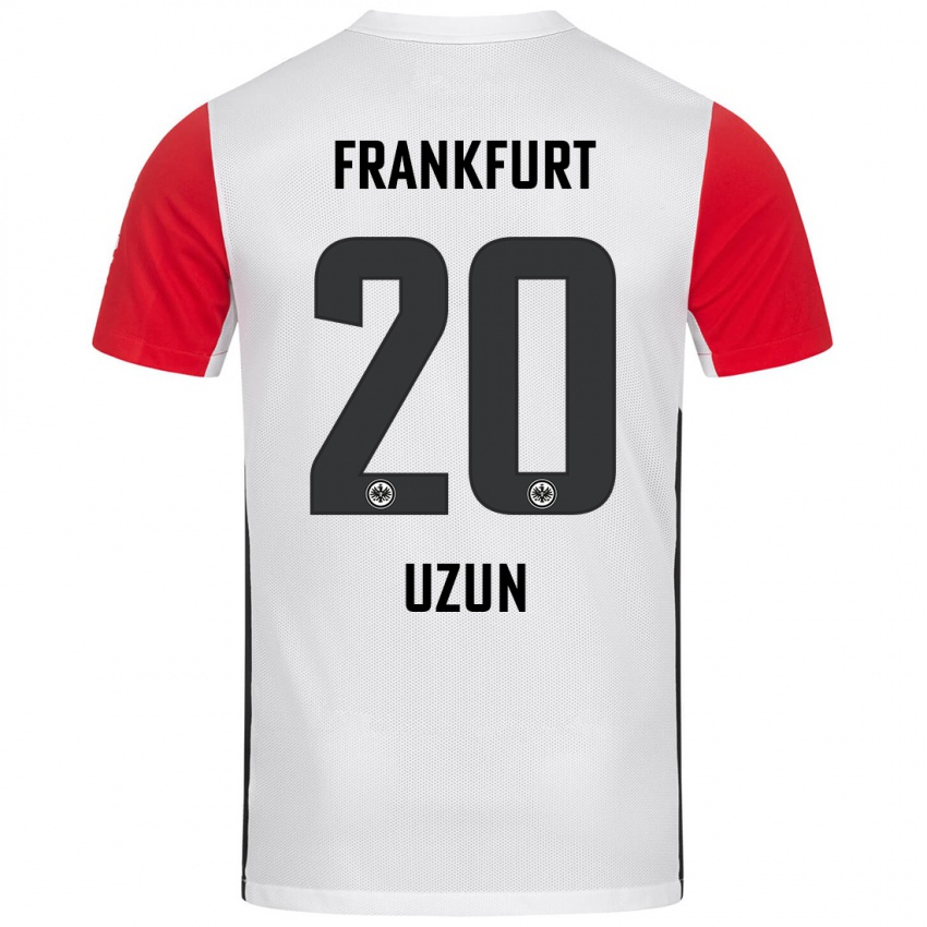 Niño Camiseta Can Uzun #20 Blanco Rojo 1ª Equipación 2024/25 La Camisa México