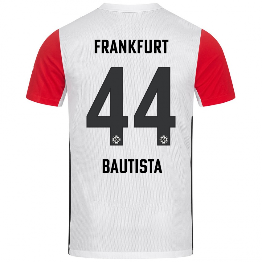 Niño Camiseta Davis Bautista #44 Blanco Rojo 1ª Equipación 2024/25 La Camisa México