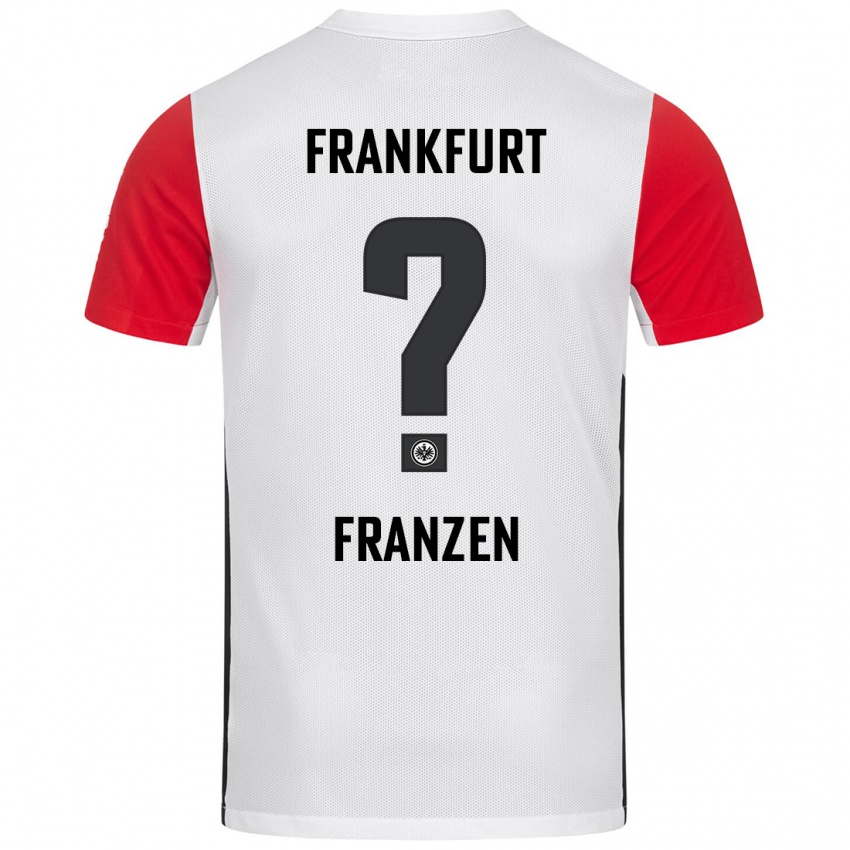 Niño Camiseta Marlon Franzen #0 Blanco Rojo 1ª Equipación 2024/25 La Camisa México