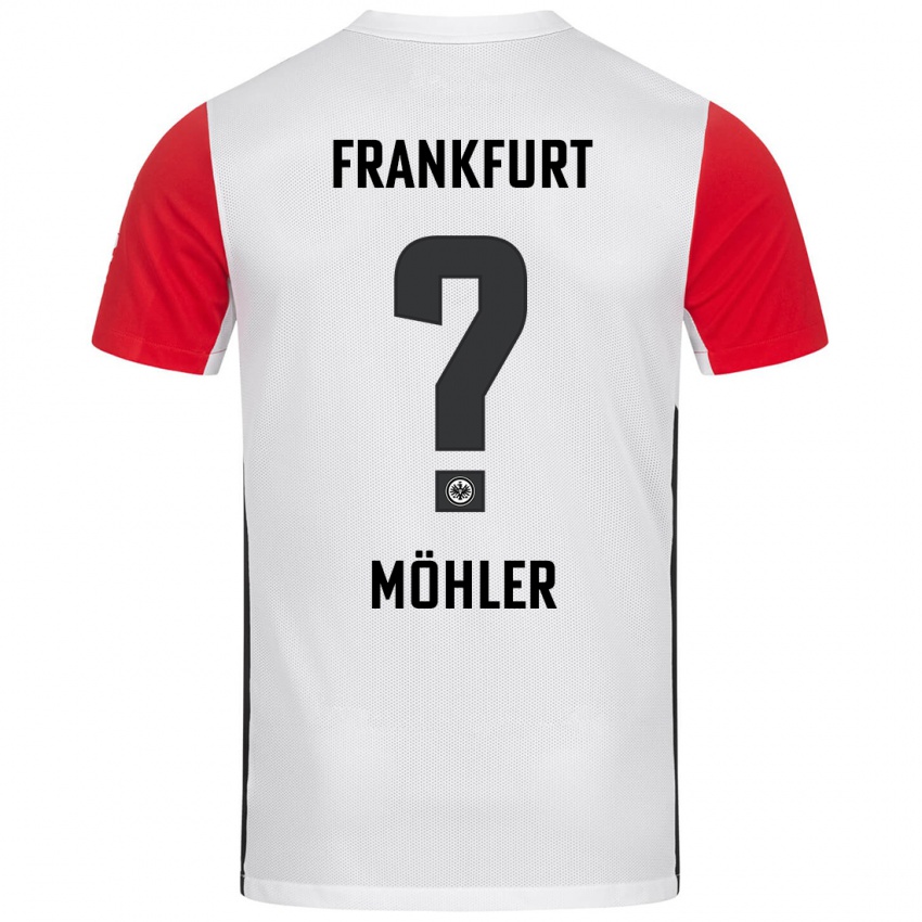 Niño Camiseta Emil Möhler #0 Blanco Rojo 1ª Equipación 2024/25 La Camisa México