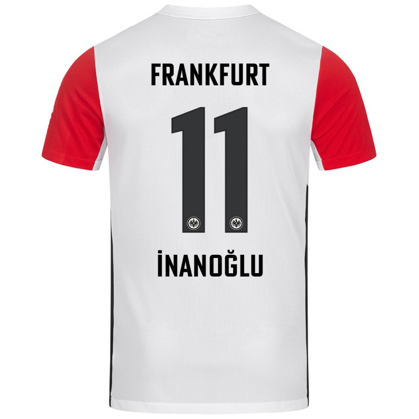 Niño Camiseta Kaan İnanoğlu #11 Blanco Rojo 1ª Equipación 2024/25 La Camisa México